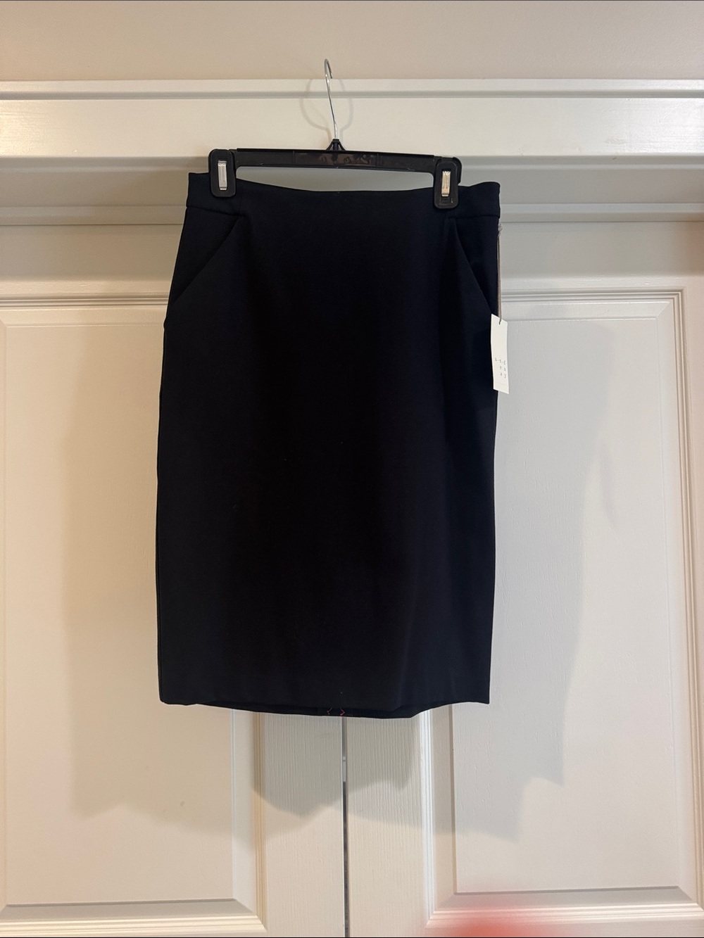 a new day Black Pencil Skirt with Front Seams